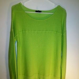 Ana Ladies Lime Green Size Large Sweater